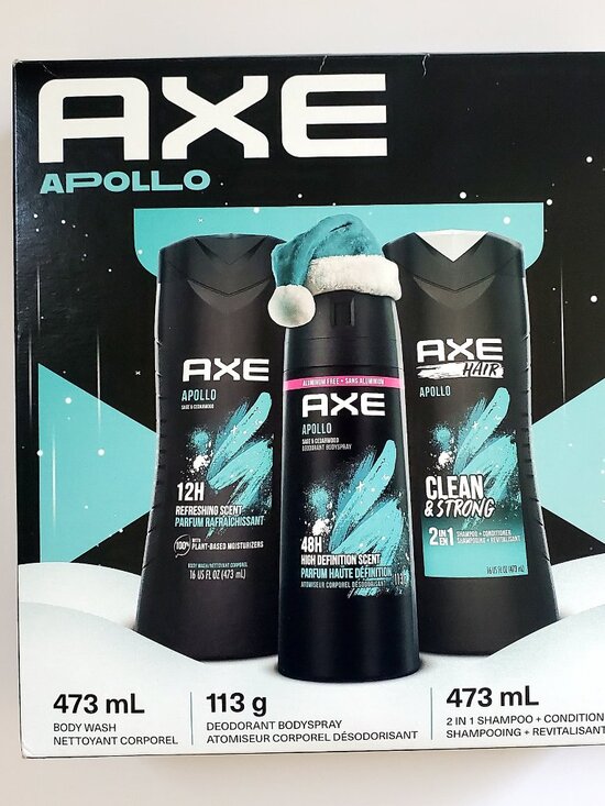 AXE Gift Box Set  Men's Health & Beauty Bundle Shampoo Body Wash Deodorant Spray - Picture 1 of 5